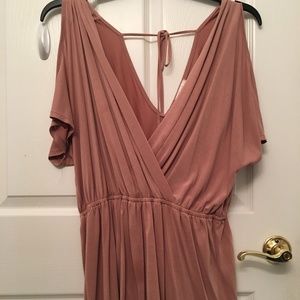 Mauve Short Sleeve Romper
